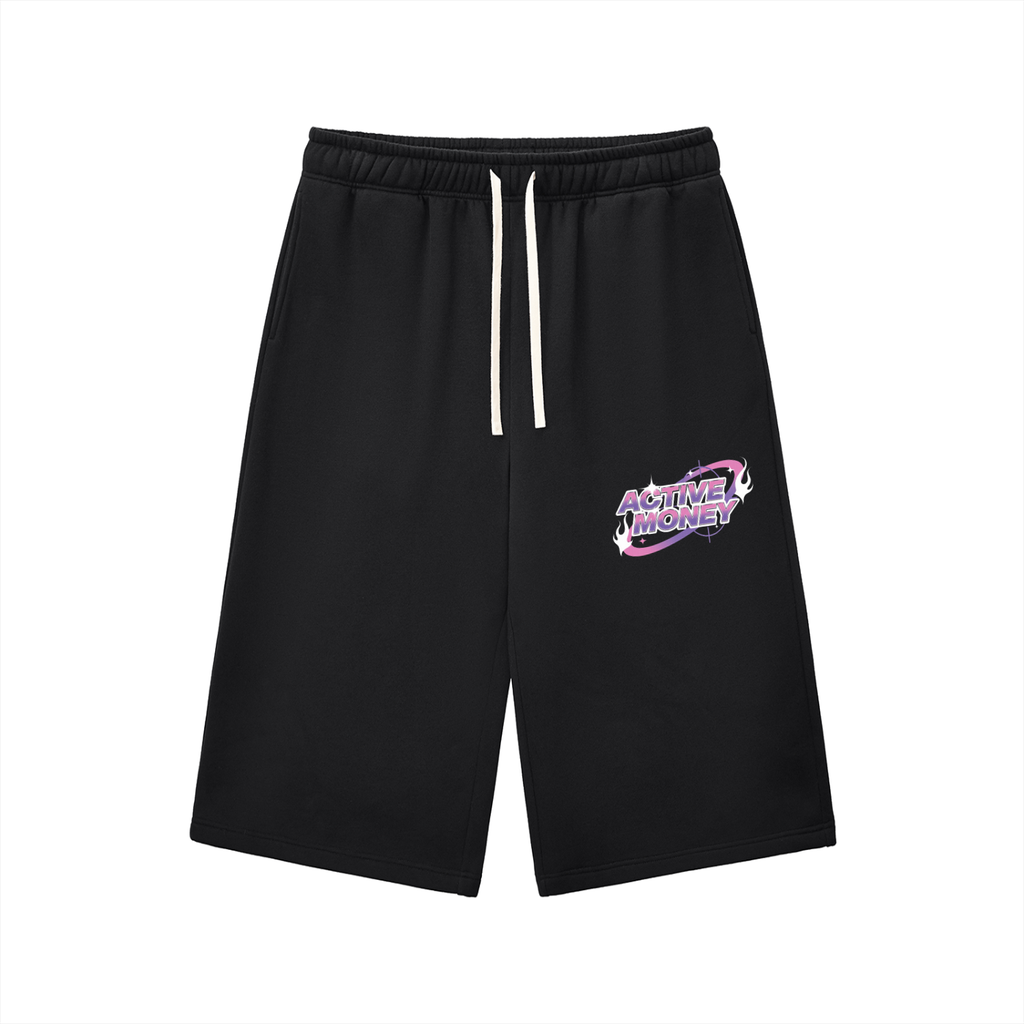 Relaxed Drawstring Three-quarter Sweatpants
